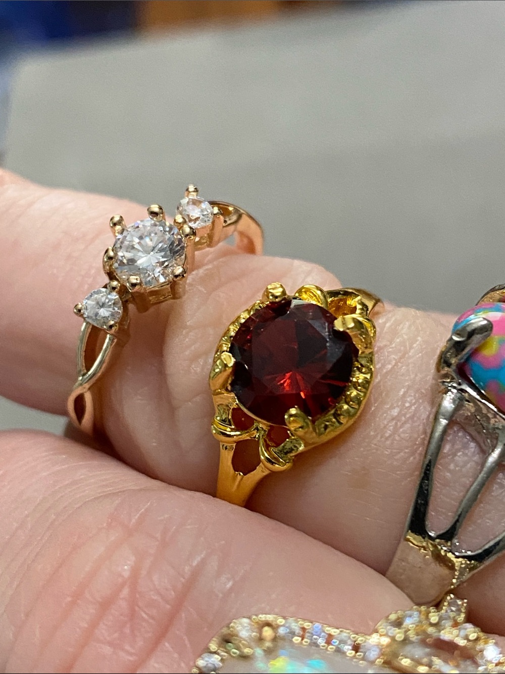Gold & Silver Tone Statement Rings - Picture 5 of 8